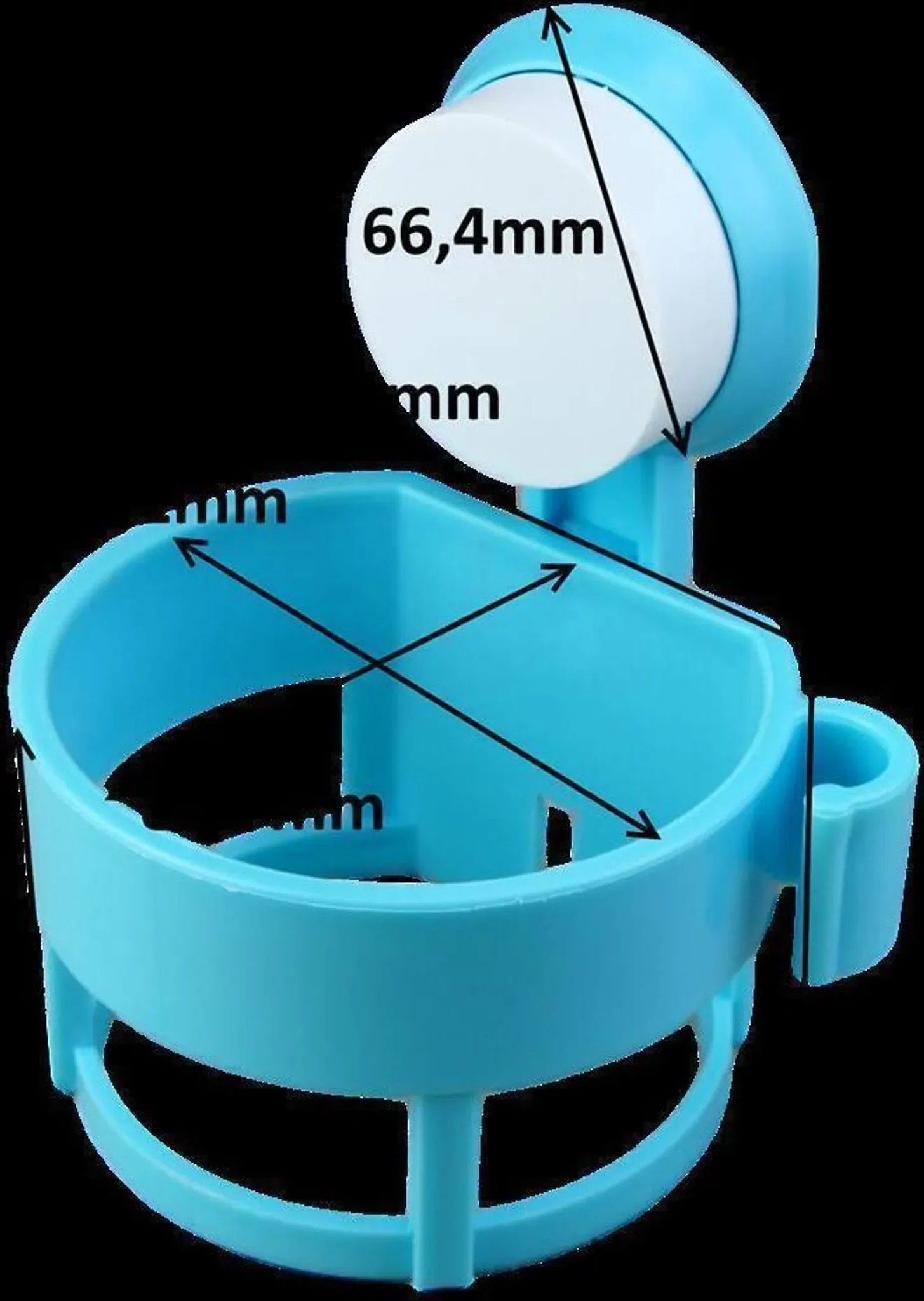 Fönhalter mit Saugnapf – Grün